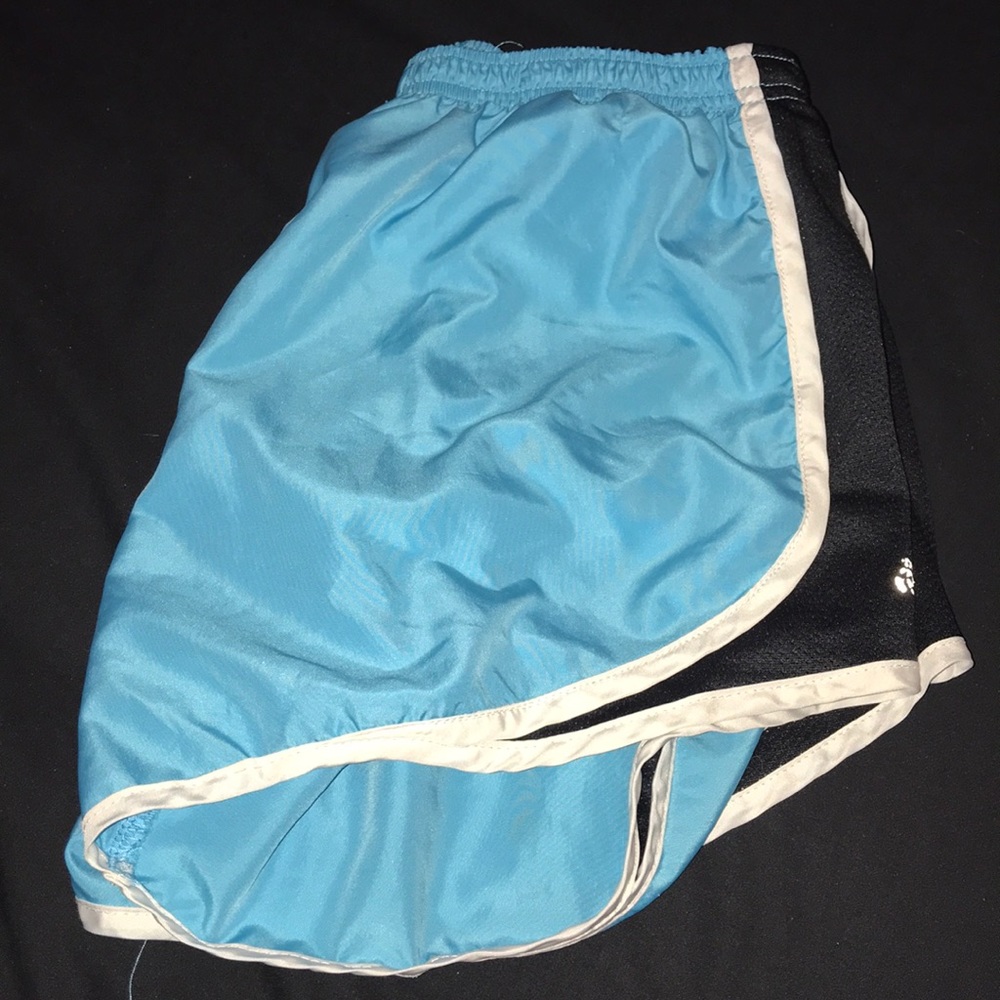 black and blue compression shorts